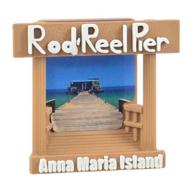 Miniature Anna Maria Island beach sign magnet